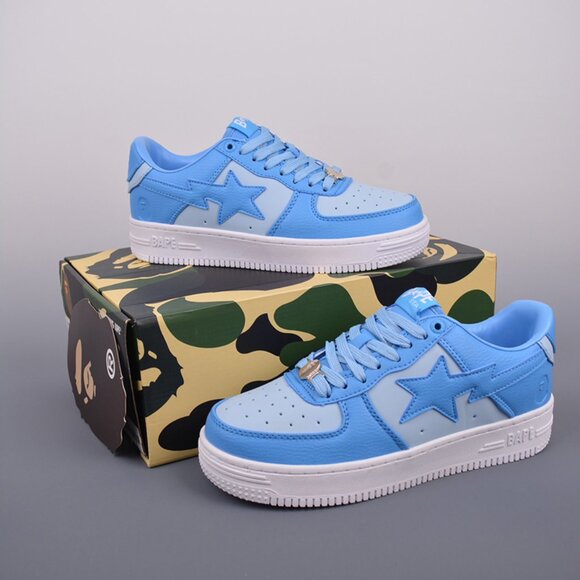 A Bathing Ape Bape Sta Low Blue - Picture 1 of 9